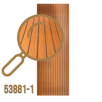 Rotolo Pannello ACUSTICO (1,8mq) a Lamelli AUTOADESIVO in PET rivestito in PVC - mis. 2,8x600x3000mm Vari Decori - 53881-1