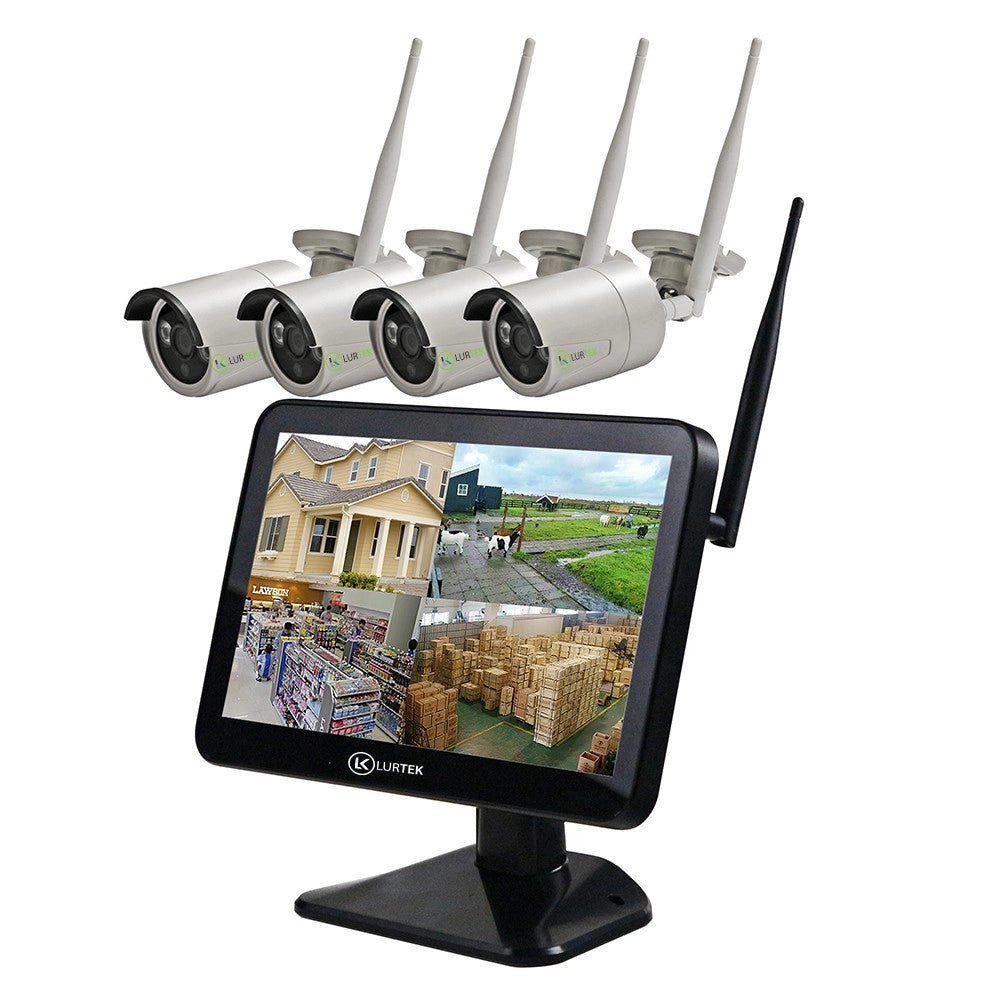 KIT VIDEOSORVEGLIANZA WIFI DIGITALE 4 Canali