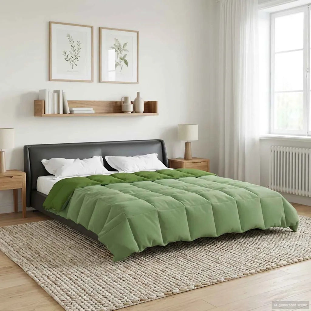 Piumone Completo Annuale Verde 240 x 260 cm Microfibra 42026048