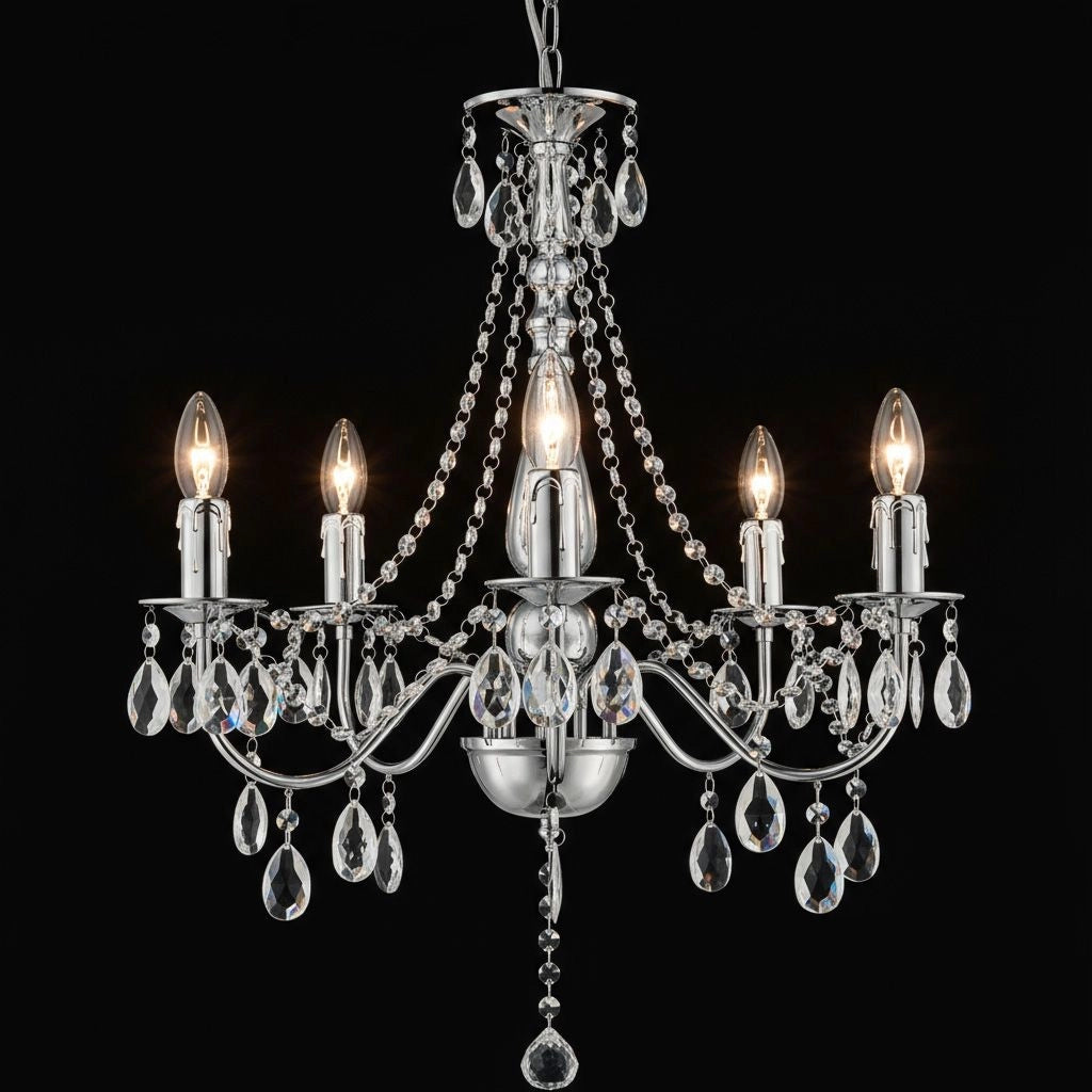 Lampada Da Soffitto Ebt014-5cp Chrome
