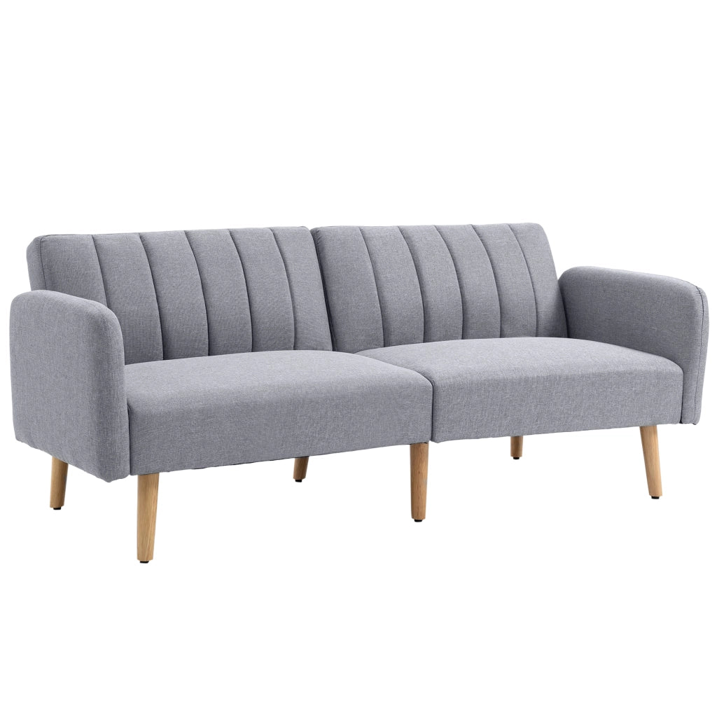 Divano Letto Moderno 2 Posti ¨C zephmum ¨C Grigio Tessuto 173x75x73 cm