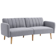 Divano Letto Moderno 2 Posti ¨C zephmum ¨C Grigio Tessuto 173x75x73 cm
