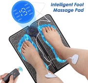 Massagevoetkussen a distanza con effetto di massaggio e intensità regolabile.