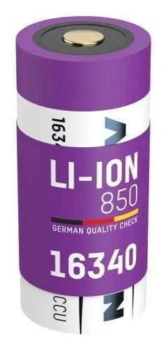 Ansmann 1300-0017 16340 CR123A Batteria Ricaricabile Li-Ion 850 mAh 3,6 V
