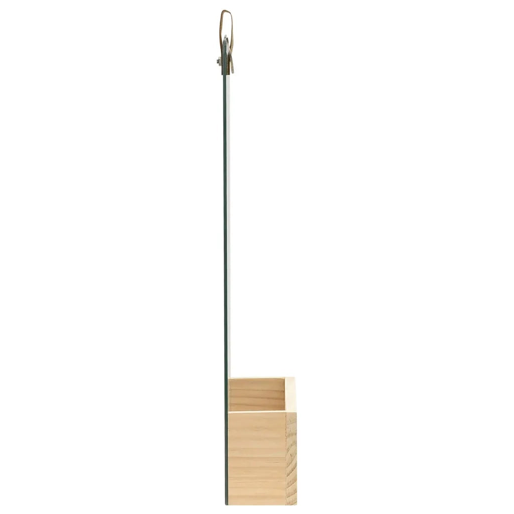 Specchio da Parete in Legno Massello di Pino 23x39,5 cm 322802