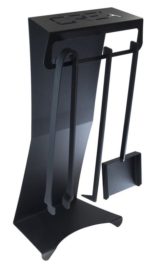 Set Camino 3 Pezzi con Supporto 290x185x600 cm in Acciaio Crea Puma Nero