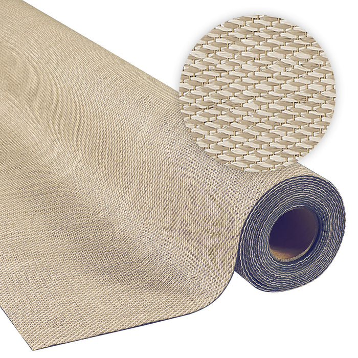 Tappeto vinilico di alta qualità marrone chiaro 200x600