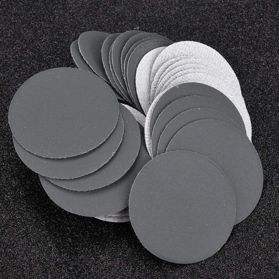 Set di carta abrasiva 50 pezzi - Rondini di carta abrasiva 50mm - Carta abrasiva fine 1500 - Carta abrasiva per legno/pittura/plastica - Multifunzionale - Alta qualità - Dischi abrasivi