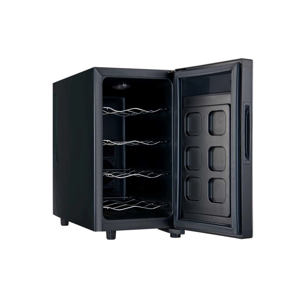 Cantinetta vino 8 bottiglie 23L, temperatura 8-14°C con display touch e porta vetro silenziosa <27dB - Sogo