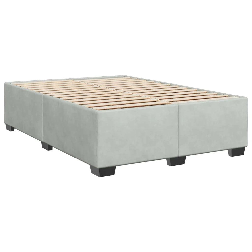 Letto box spring con materasso Grigio Chiaro 160 x 200 cm 3455132