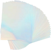 Papier per Sticker Holografico A4 Afdrittabile - Acqua Resistente - 22 Fogli - Stampanti Inkjet e Laser - Progetti Creativi