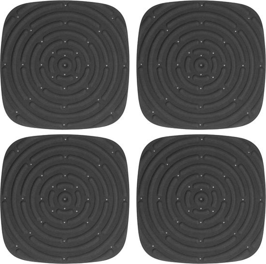 Panno di nidificazione 4 pezzi, impermeabile, idoneo per pollaio, 30x30cm - nero.