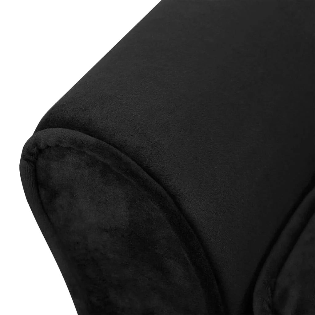 Divano per cani in peluche da 57 cm con contenitore nero 02_0000194