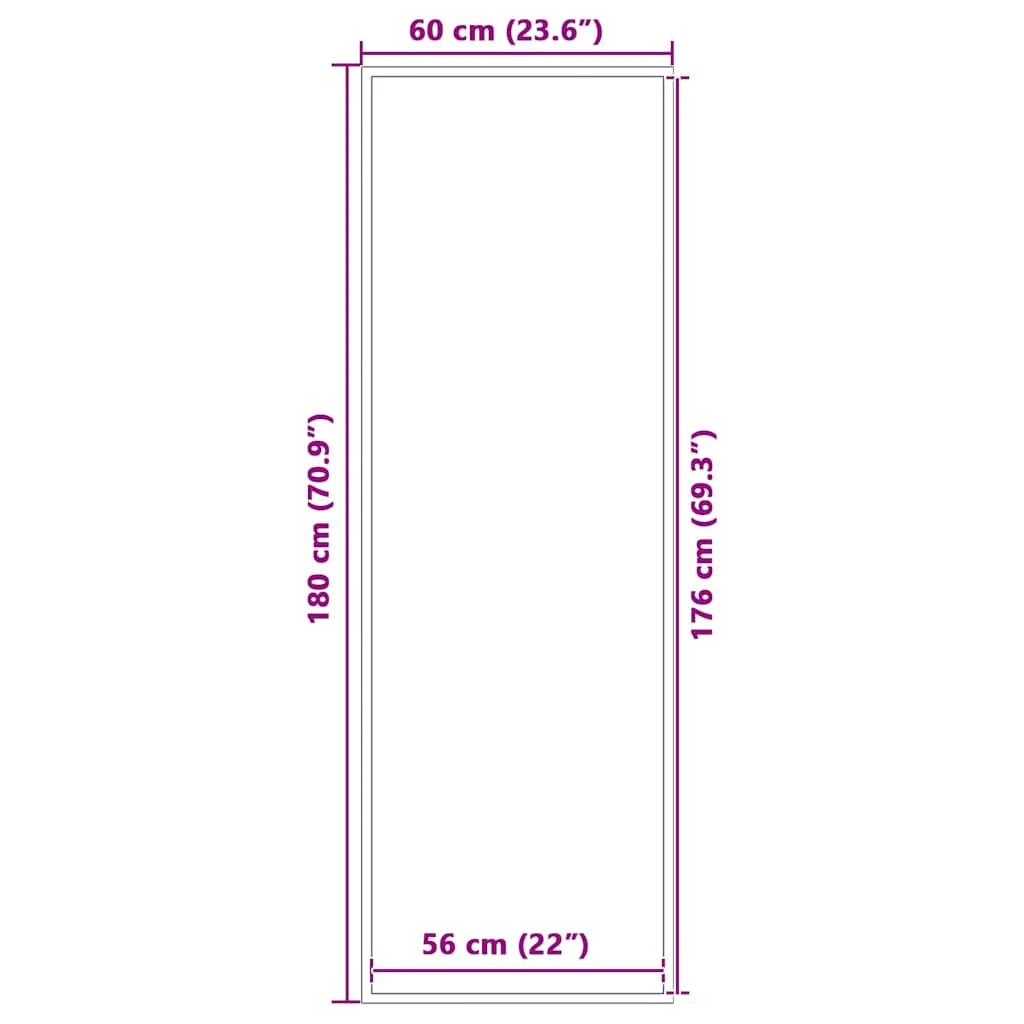 Zerbino antiscivolo per interni/esterni 60 x 180 cm assorbente per lo sporco resistente al calpestio in PP marrone 02_0058172