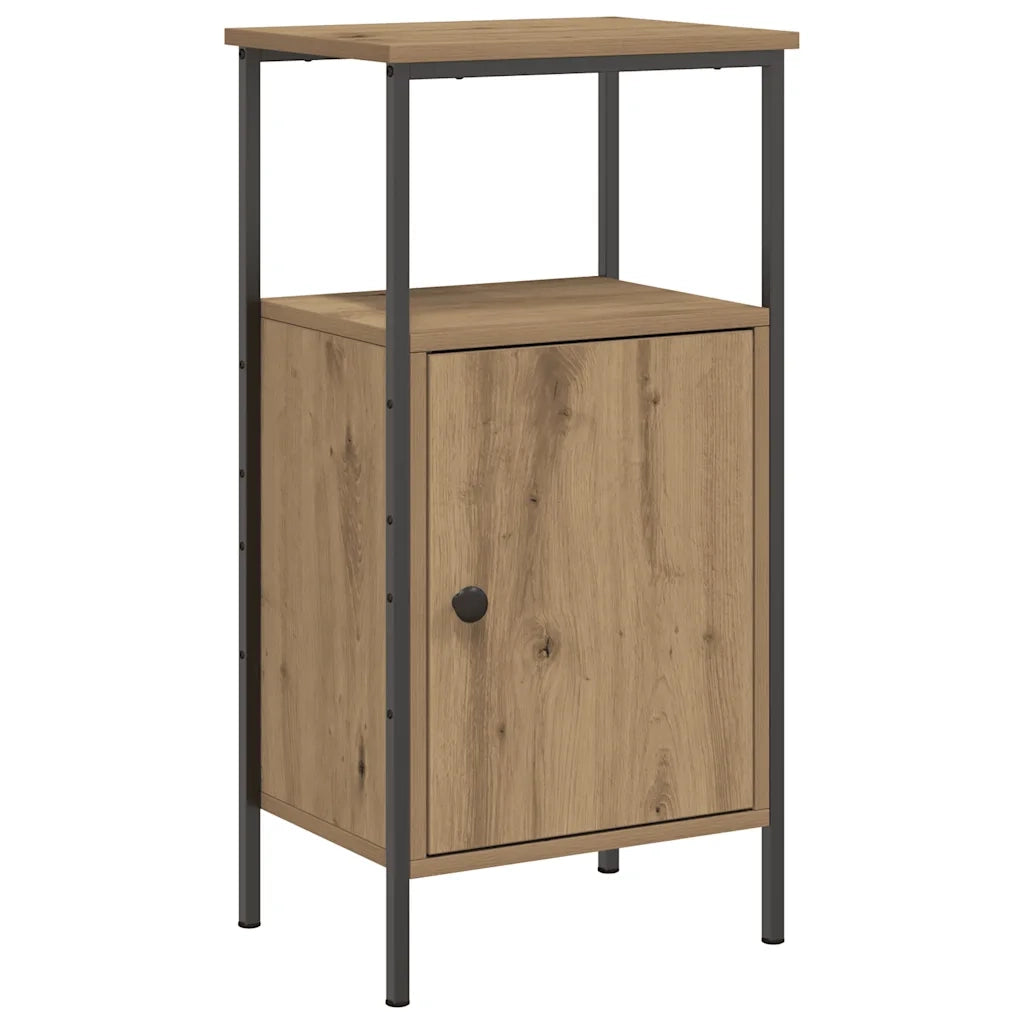 Comodino Rovere Artigianale 41x31x80 cm in Legno Multistrato 857248