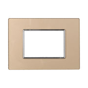 Placca in Vetro 503 3P Moduli Oro Compatibile con Axolute