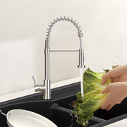 ZMH Rubinetti cucina nero con doccetta estraibile e funzione doppio getto