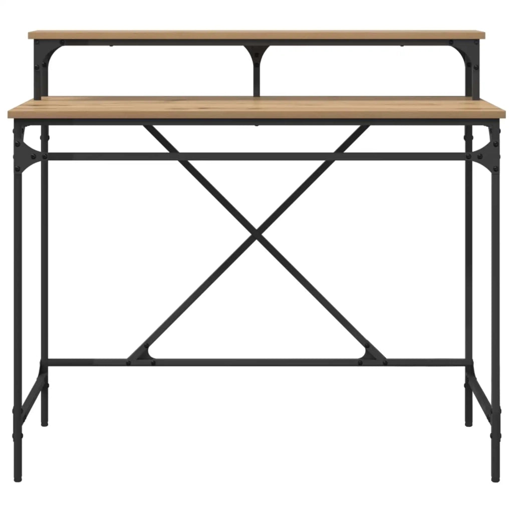 Scrivania Rovere artigianale 100 x 50 x 90 cm Legno multistrato 881277