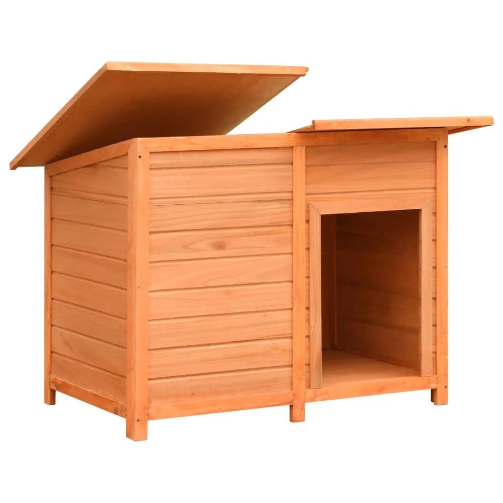 Cuccia per cani in legno massello di pino e abete 120 x 77 x 86 cm 02_0001540