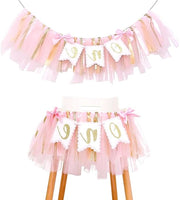 Decorazione per seggiolino per bambini, Bandiera di compleanno, Bandiera 1° anniversario (Rosso)