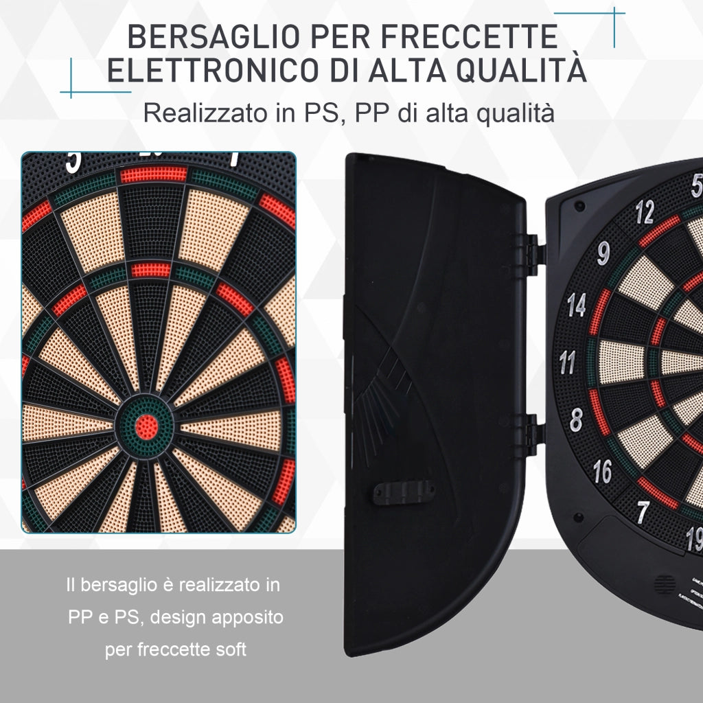Bersaglio Freccette Elettronico ¨C zephmum ¨C 8 Giocatori, LCD, 6 Freccette