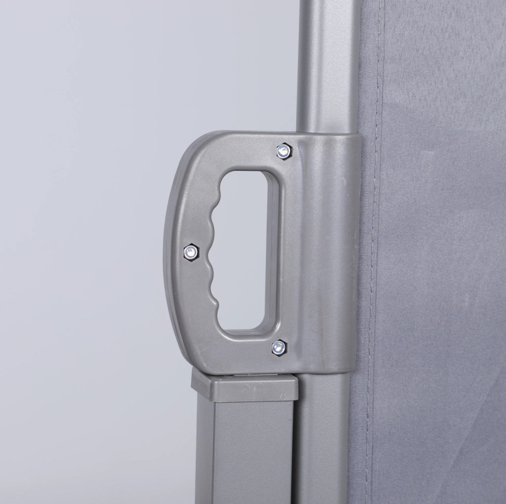 Tenda da sole laterale estensibile 3 m per balcone; terrazza e giardino; grigio scuro