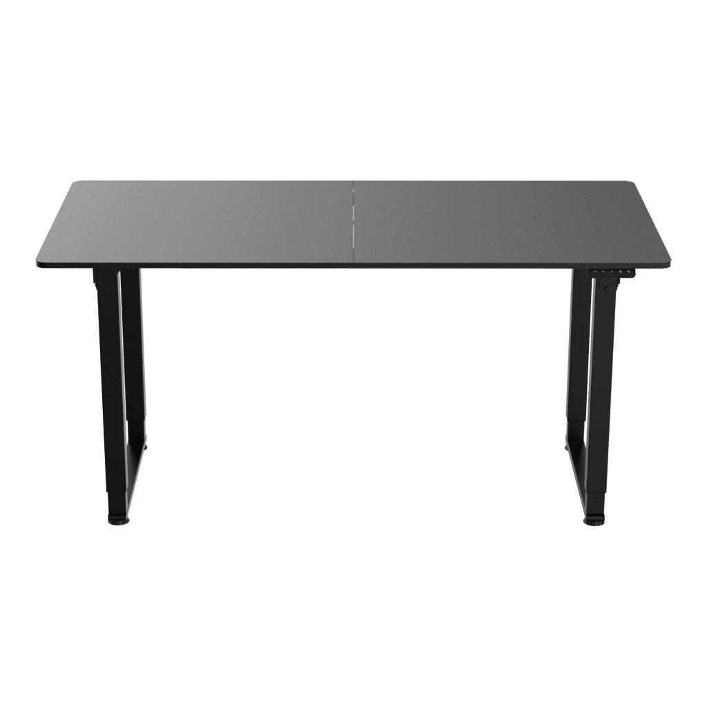 Scrivania/postazione di lavoro regolabile elettricamente in altezza 160 x 75 cm nero 03_0009076