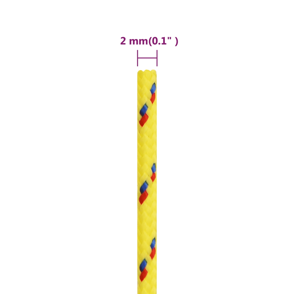 Corda per barca Gialla 2 mm 25 m in Polipropilene 152582