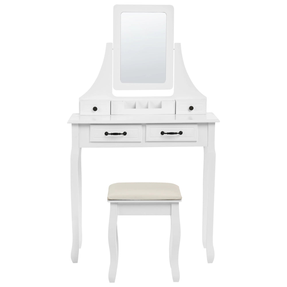 Toeletta Bianca 4 Cassetti Mobili Soggiorno Glam Design Camera Da Letto
