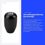 Manuale cambio rapido a mano con manopola - Materiali resistenti - Nero - Inclusi adattatori - Adatto per auto
