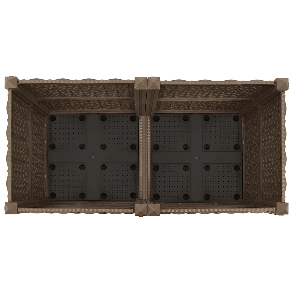 Fioriera Rialzata-Vaso da Esterno-Fioriera Elevata 80x40x38 cm in Polipropilene 377425