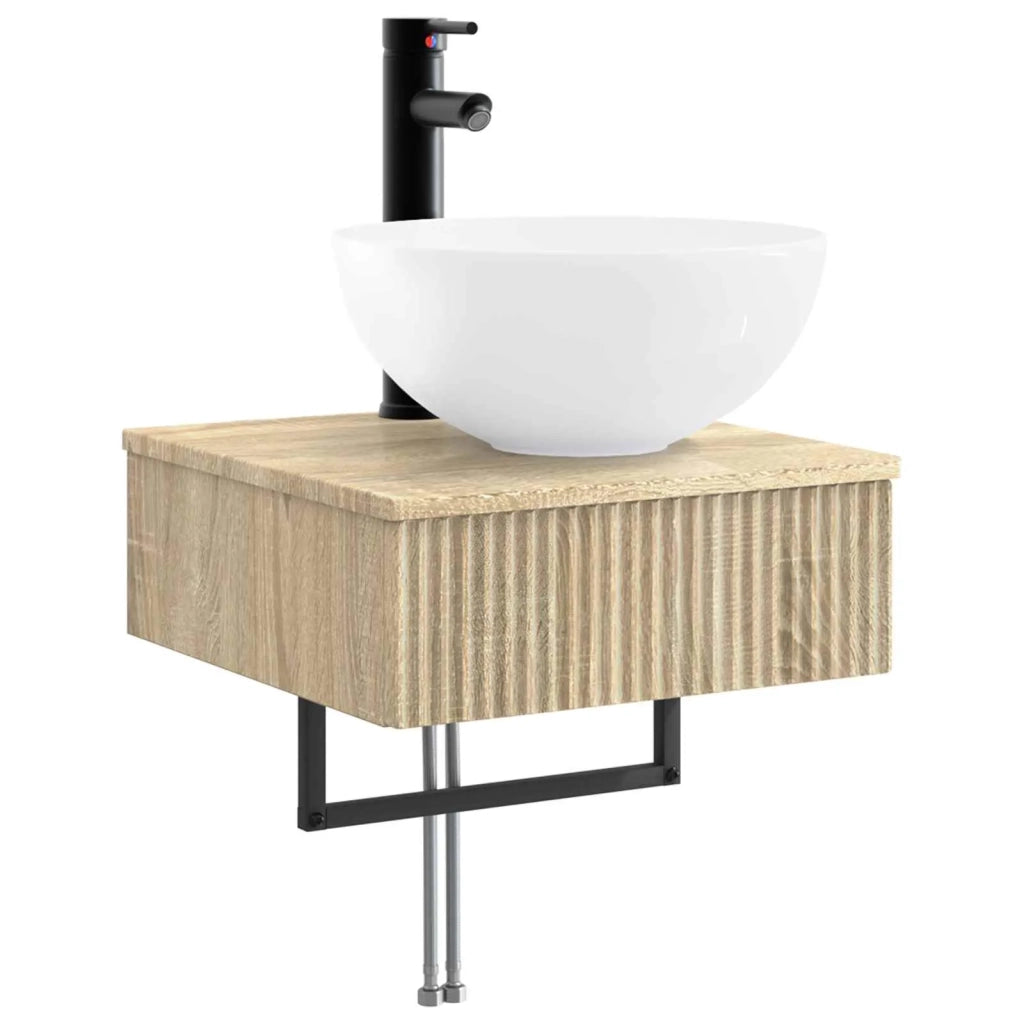Lavabo da Parete Rovere Sonoma 40 x 41 x 40,5 cm CFW1535537
