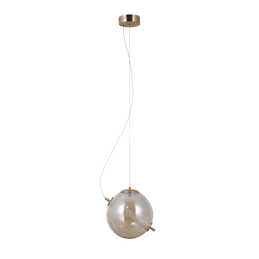 Sospensione Italux NOLA LED 12W 3000K vetro ambra