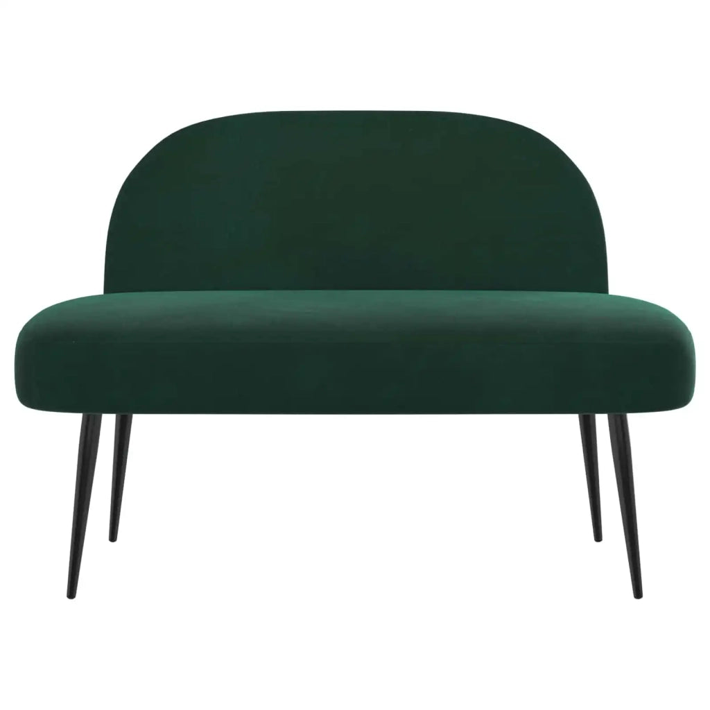 Panchina imbottita con schienale Verde scuro 110 x 60 x 76 cm 42040787