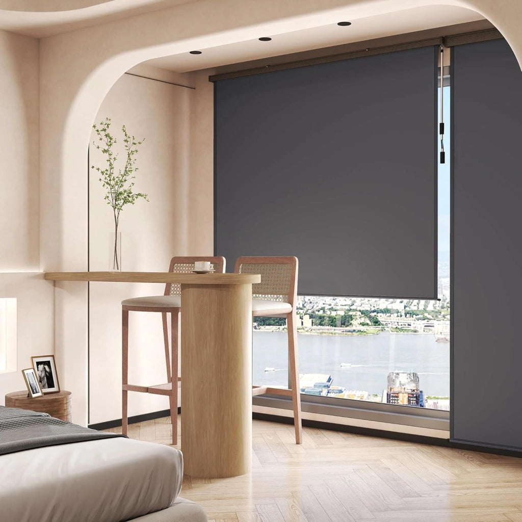 Tenda a rullo verticale per esterni, 160 x 250 cm, resistente alle intemperie, protezione solare con manovella, per balcone, balcone, protezione da sguardi indiscreti, per terrazza e giardino