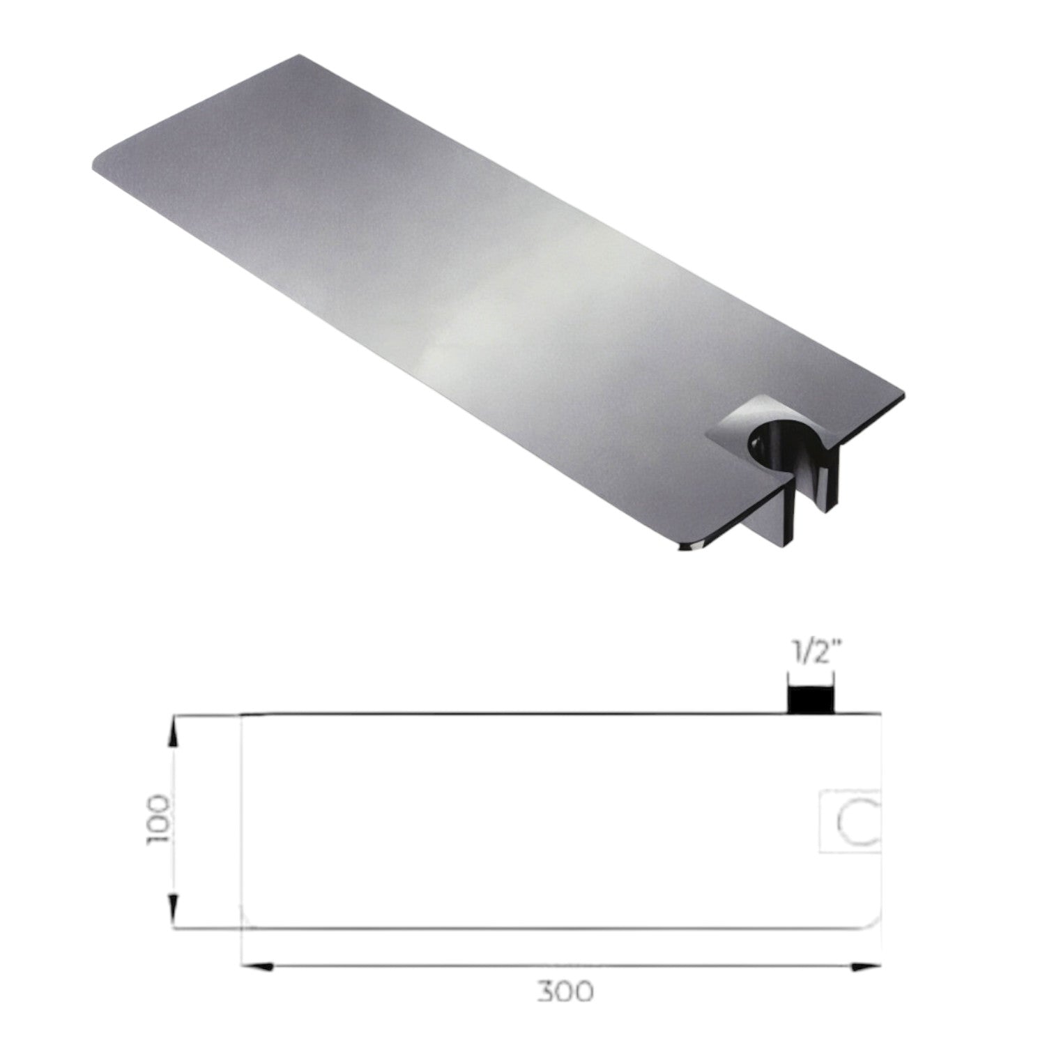 Presa acqua con mensola attacco a destra