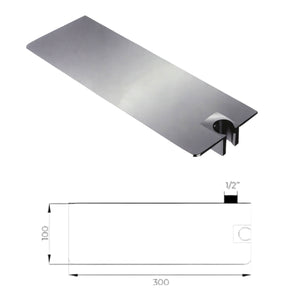 Presa acqua con mensola attacco a destra