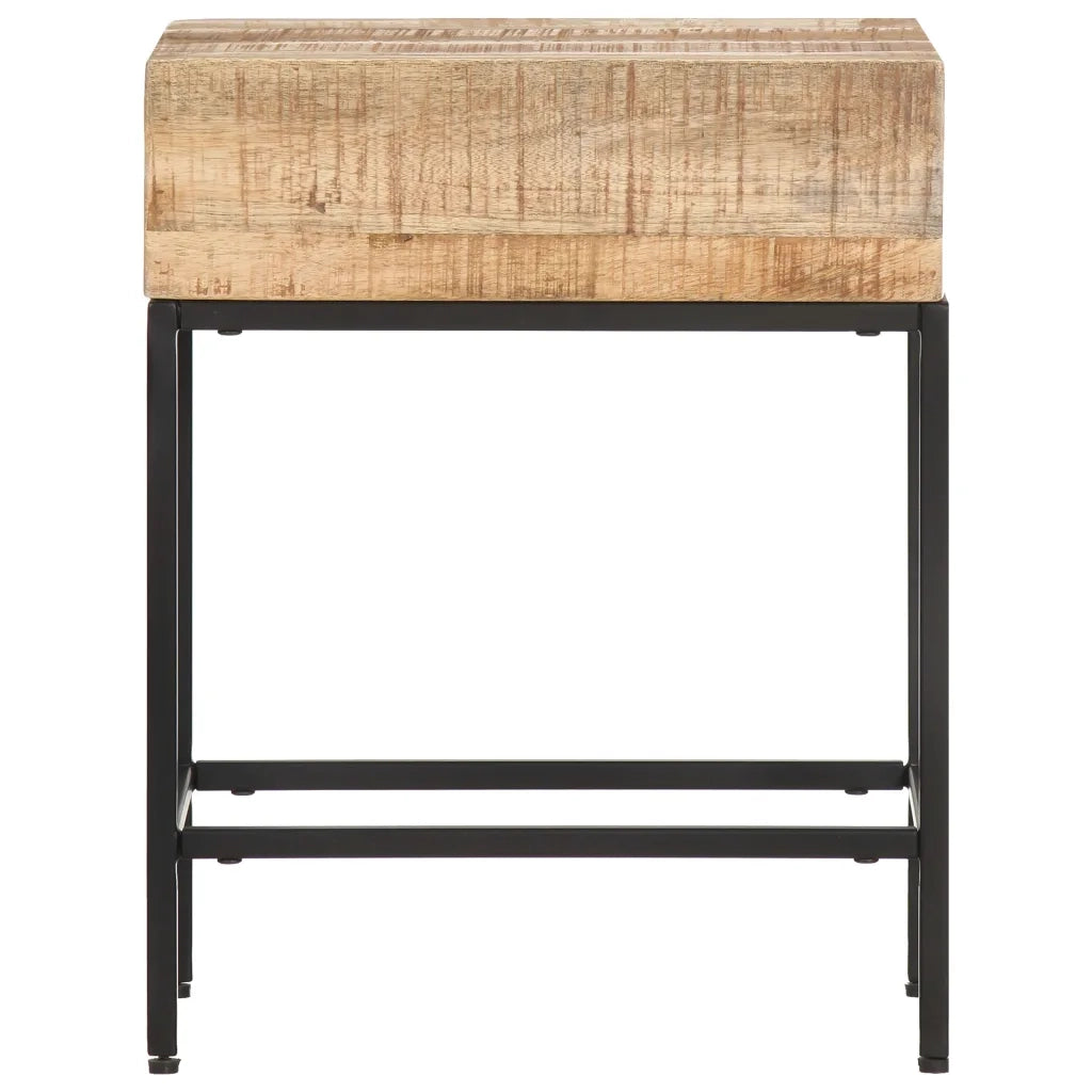 Tavolino 40x30x50 cm in Legno Massello di Mango Grezzo cod mxl 16780