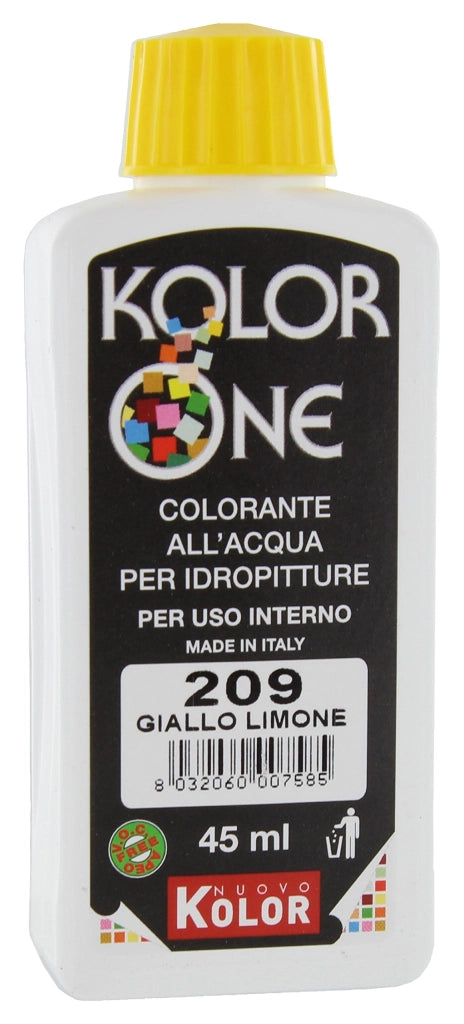 Colorante Acqua Kolorone 209 Giallo Limone 45 ml 12 Pezzi
