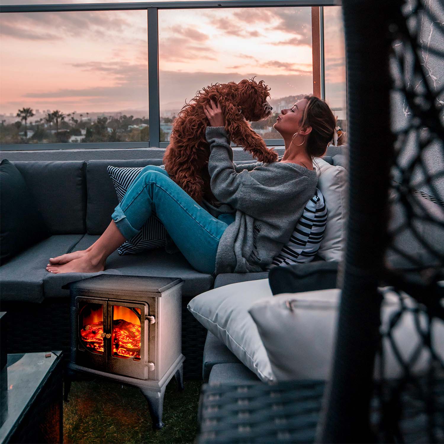 Stufa Ambiente Niklas Vulcano 2000W