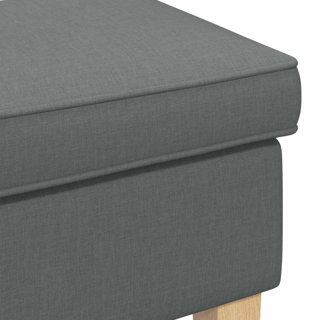 Poggiapiedi Grigio Scuro 55 x 35 x 41 cm Tessuto 42030001
