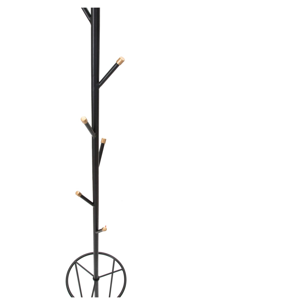 Dawson, Appendiabiti con Porta Ombrelli, 176h cm Nero