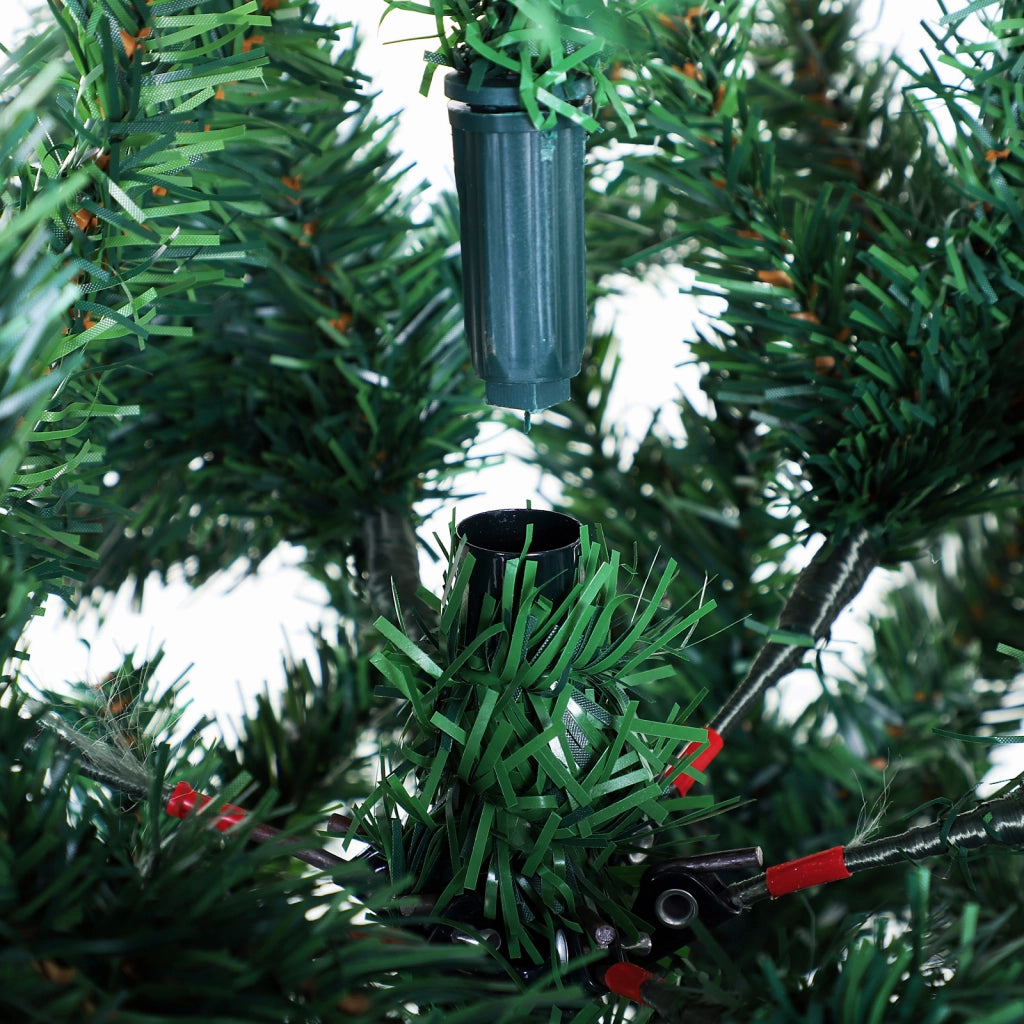 EasyComfort Albero di Natale Artificiale Alto 180cm con 1000 Rami Rigogliosi Base in Acciaio