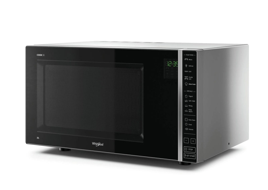 Whirlpool MWP 303 SB Superficie piana Microonde combinato 30 L 900 W Nero, Argento