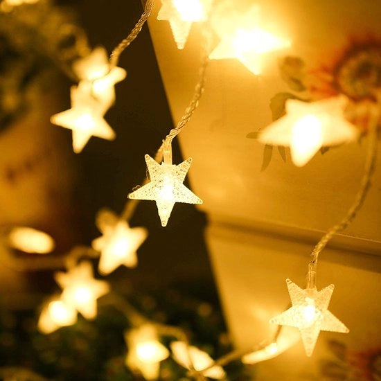 Fili di luce stellare alimentati a batterie - 5 metri, 50 fili di luce stellare con timer, impermeabile per interni, camera da letto, tenda, lettino, terrazza, festa, decorazione di matrimonio, bianco caldo