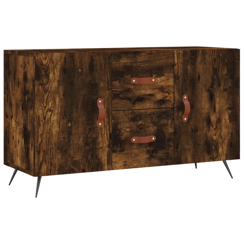 Credenza-Buffet-Armadio da cucina Rovere Fumo 100x36x60 cm in Legno Multistrato 399686