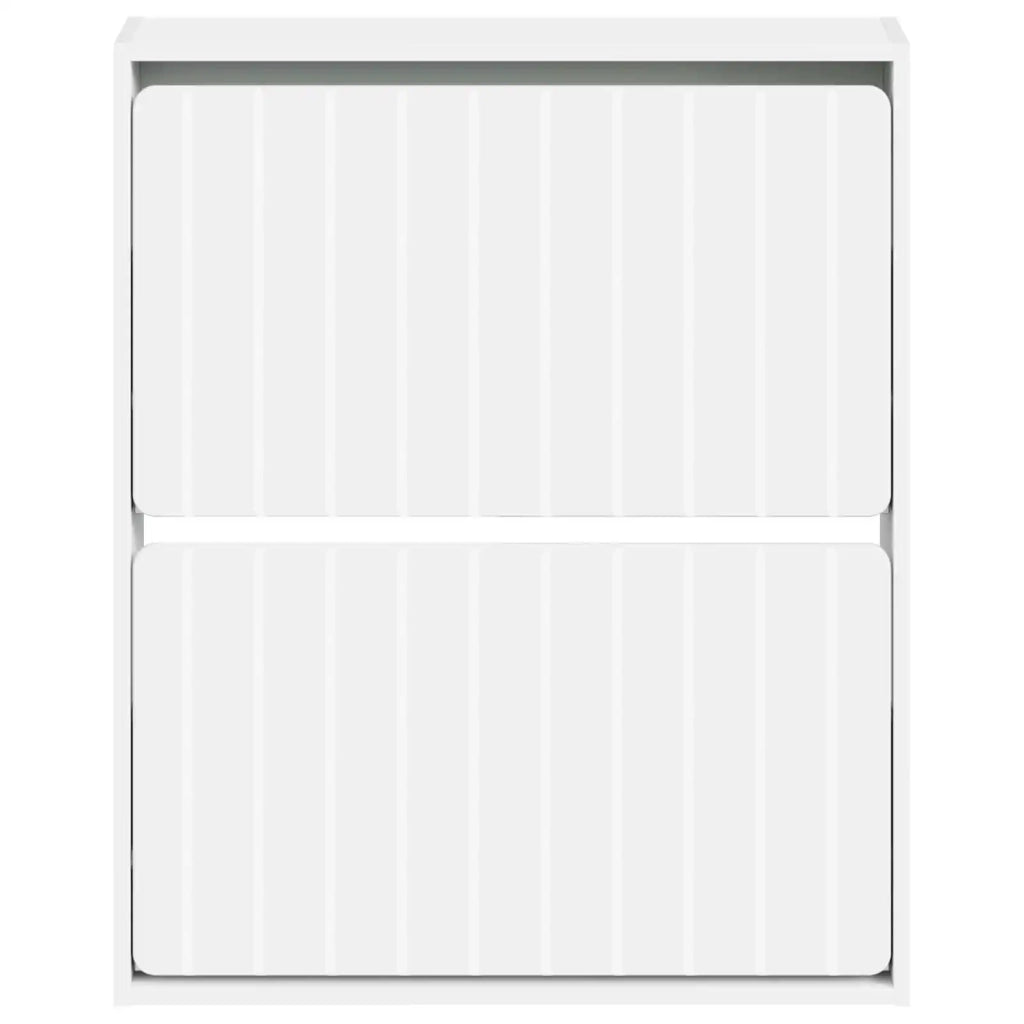 Mobiletto per Scarpe da Muro ZWOLLE 71 x 17 x 86 cm Bianco 896415