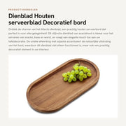 Tavolo da Servire in Legno di Acacia - Decorativo - Piatto da Servire in Legno - Tavolo da Pranzo Lungo - Servizio per Snack/Kaas/Wurst - Disegno Stilistico - Piatto da Servire in Legno