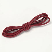 Due paia di cinture di scarpe sostitutive sottili e rotonde, verniciate, con diametro di 2,5 mm per scarpe eleganti, Oxford, brogue, derby, Martin, Oxford o scarpe da deserto (1,6 m) - Claret - 1,6 m