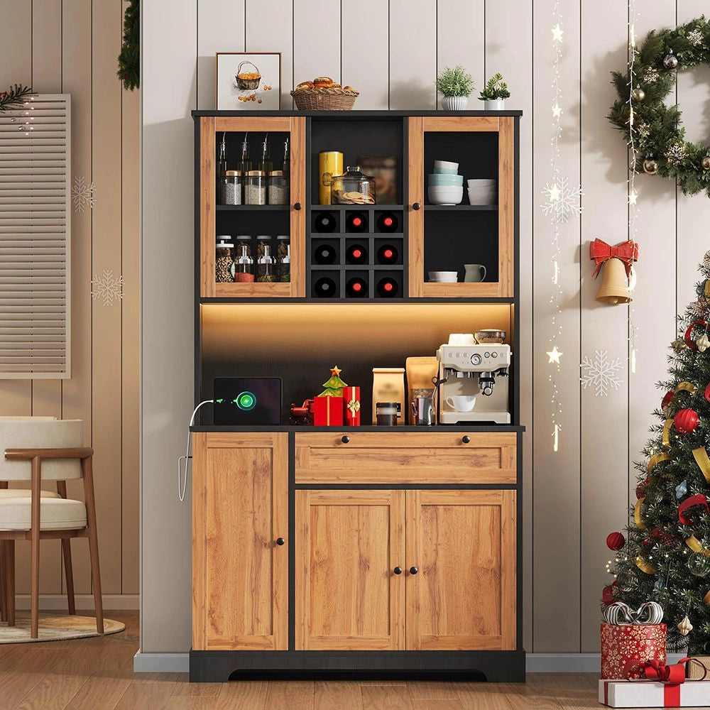 Armadio da cucina alto - Xylo - 180¡Á105¡Á40cm - Illuminazione LED colori variabili